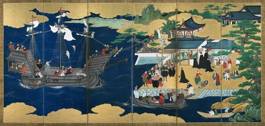 Important Cultural Property Namban Screens